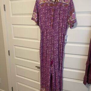 NWT Floral Pink Jumpsuit